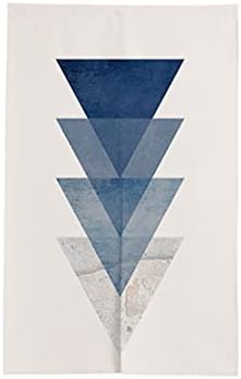 MYRU Japanese Noren Door Curtain Tapestry Gradient Triangle 335x59 Inches