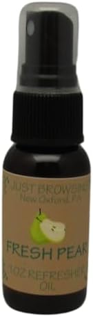 Just Browsing Fresh Pear Potpourri Refresher Oil 1 Ounce Spray Bottle Brown