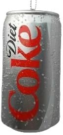 OnHoliday Diet Cola Silver Can Hanging Christmas Tree Ornament