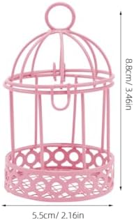 Mini Wrought Iron Birdcage Decor Set 6 Pcs