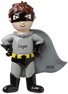 Personalized Superhero Character Ornament - Toddler Christmas Tree Decor