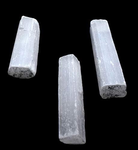 HQRP 3 Inch Natural White Selenite Sticks - 10PCS Morocco