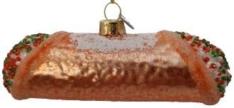 OnHoliday Glass Dessert Cannoli Christmas Ornament