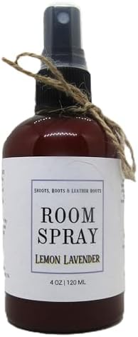 Lemon Lavender Room Spray 4oz Brown Plastic Bottle