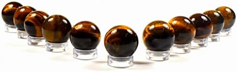 21mm Golden Yellow Tiger Eye Sphere Natural Decor Stone