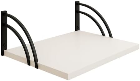 Deep Floating Wall Shelves - Invisible Mount - White