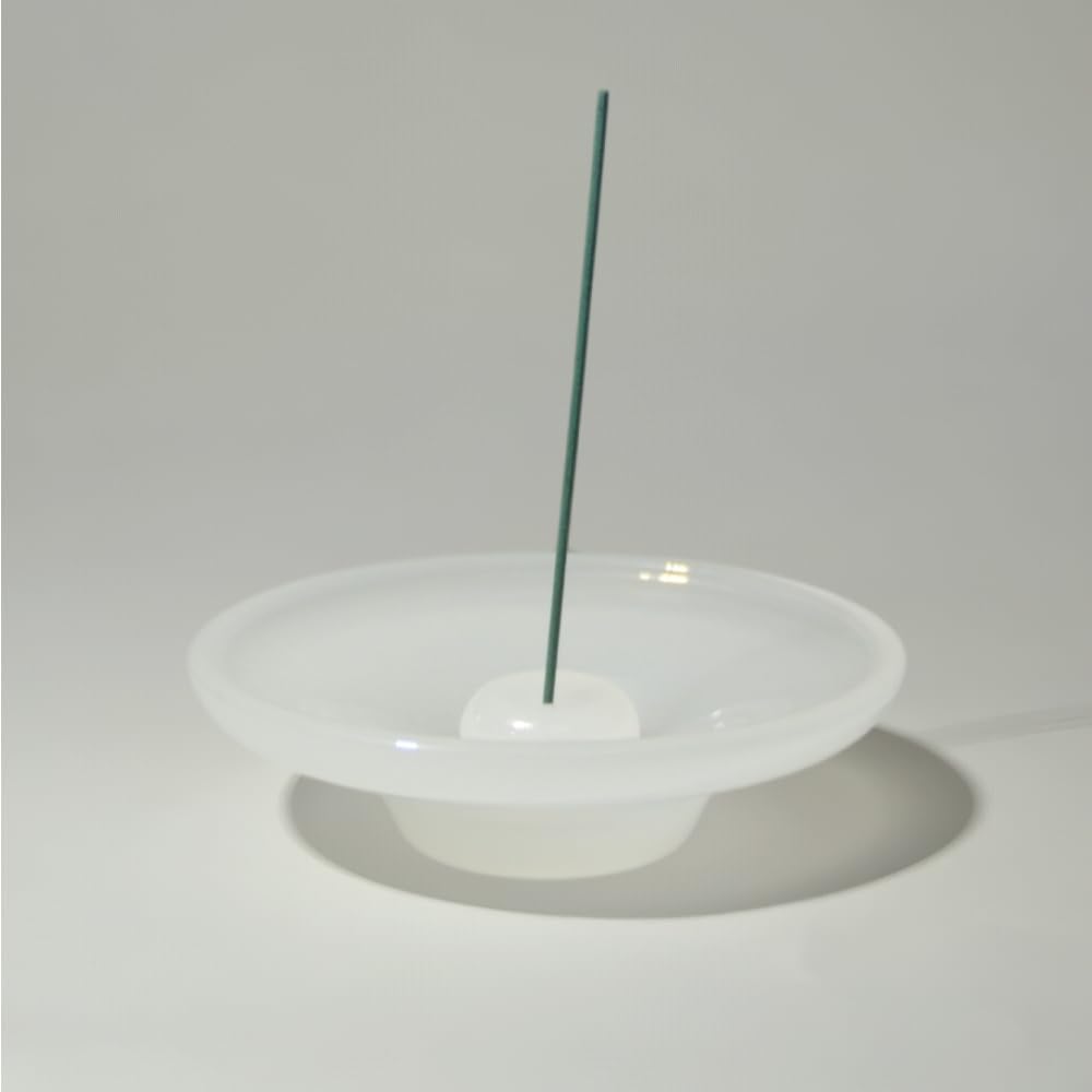 Liuli Glass and Jade Incense Holder for Sticks