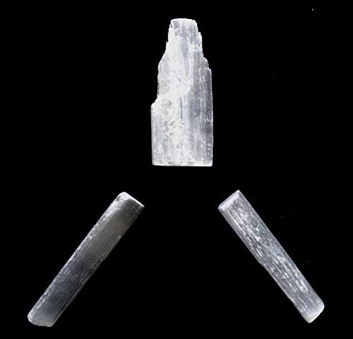HQRP 3 Inch Natural White Selenite Sticks - 10PCS Morocco