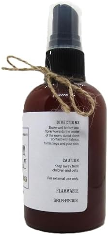 Lemon Lavender Room Spray 4oz Brown Plastic Bottle