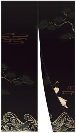 Leowefowa Traditional Japanese Noren Double Sided Curtain 283 x 472