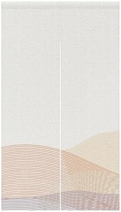 Leowefowa Double Sided Noren Curtain for Room Divider
