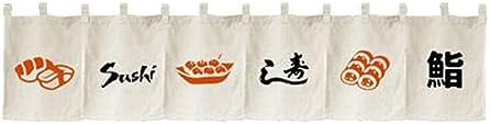 Japanese Sushi Bar Noren Curtain 150x40 CM Traditional Door Panel