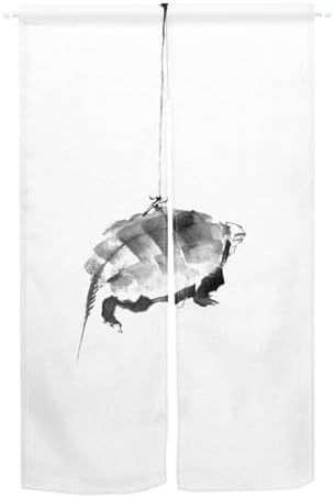 Japanese Style Door Curtain with Turtle Design