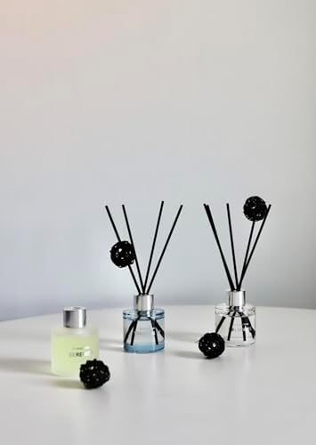 AromaSphere Reed Diffuser Set of 3 Eucalyptus Jasmine Lemongrass