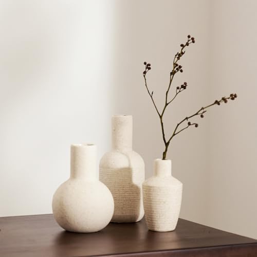 DN DECONATION Ceramic Vase Set of 3 Home Decor