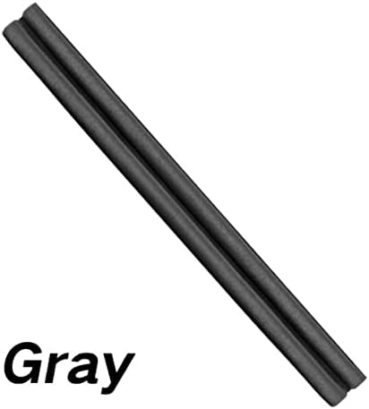 Large Door Draft Stopper 36 Inch Black Adjustable Gap Blocker