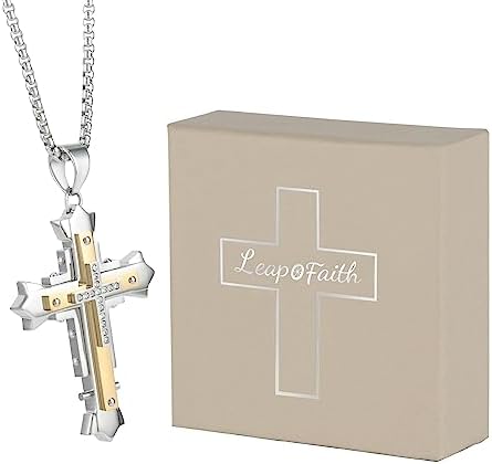 Christian Cross Pendant for Car Mirror and Necklace