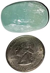 1pc Pistachio Green Calcite Tumbled Healing Crystal from Turkey