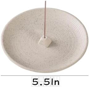 White Ceramic Incense Holder Modern Style