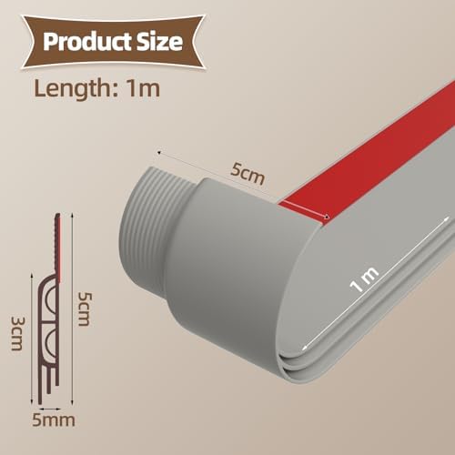 Vannesse 78 Inch Door Draft Stopper Gray