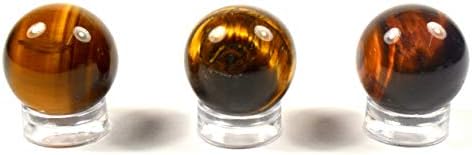 21mm Golden Yellow Tiger Eye Sphere Natural Decor Stone