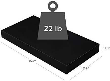 VASAGLE Floating Wall Shelf 157 Inch Black