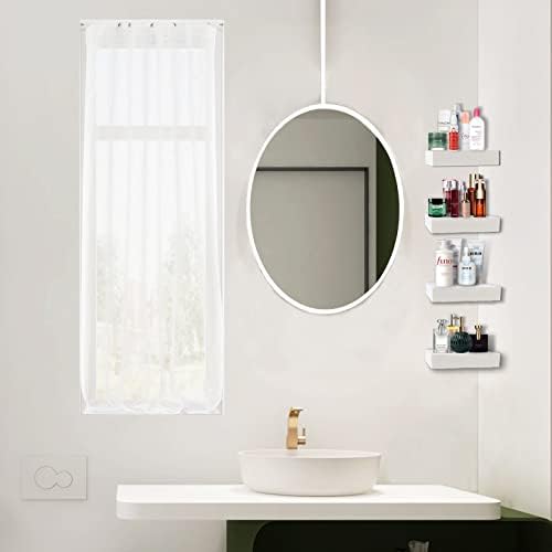 Set of 4 Floating Wall Shelves for Living Room Bedroom Bathroom