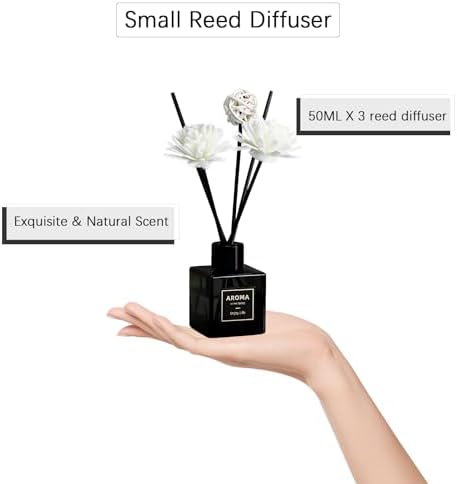Pierides Reed Diffuser Set of 3 Lavender Scented