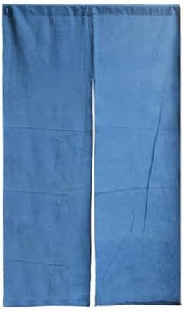 Hand Dyed Japanese Noren Curtain Blue 275x59in
