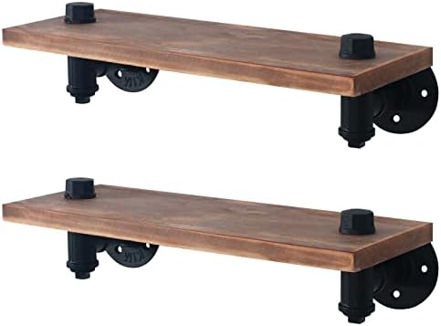 HouseAid Industrial Pipe Floating Shelves 2 Pack