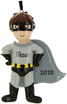 Personalized Superhero Character Ornament - Toddler Christmas Tree Decor