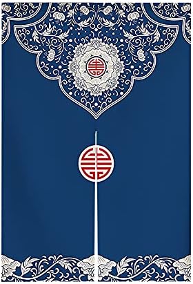 Japanese Noren Door Curtain Panel Navy Blue 29x59 Inch