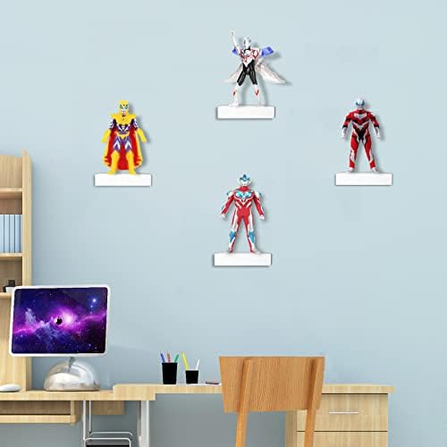 Set of 4 Floating Wall Shelves for Living Room Bedroom Bathroom