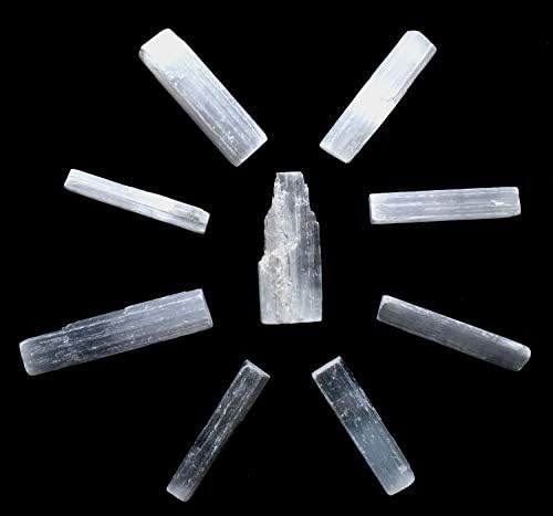 HQRP 3 Inch Natural White Selenite Sticks - 10PCS Morocco