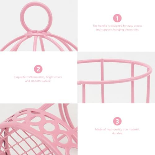 Mini Wrought Iron Birdcage Decor Set 6 Pcs