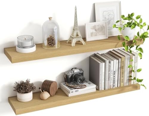 36 Inch Floating Shelves Set of 2 with Invisible Brackets