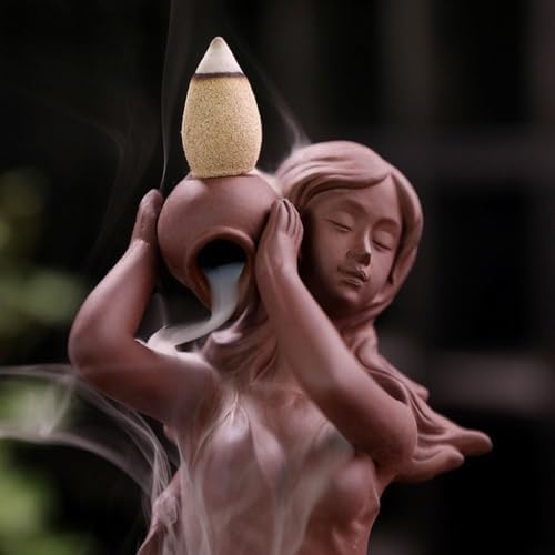 Purple Sand Incense Holder with Backflow Design