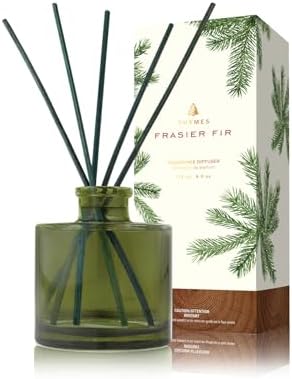 Thymes Frasier Fir Reed Diffuser Set - Green 4 fl oz
