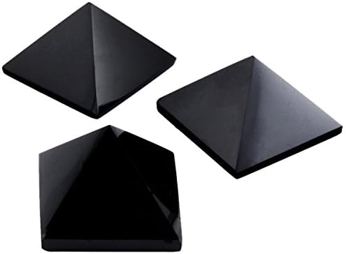 Mookaitedecor Healing Crystal Pyramid Black Agate