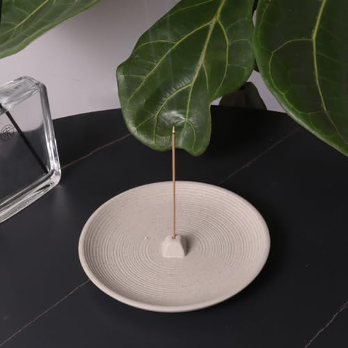 White Ceramic Incense Holder Modern Style
