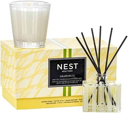 NEST New York Grapefruit Scented Candle Diffuser Set