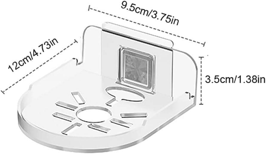 3pcs Clear Floating Shelf for Camera Baby Monitor and Smart Speaker