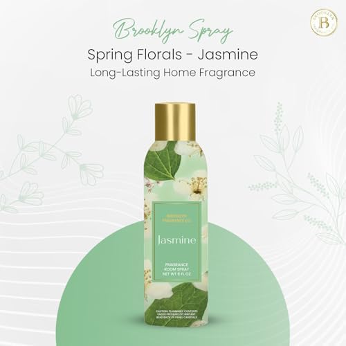 Brooklyn Fragrance Co Spring Floral Room Spray - 6 Fl oz Premium Jasmine Air Freshener