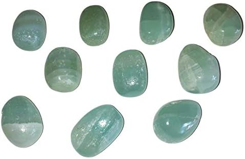1pc Pistachio Green Calcite Tumbled Healing Crystal from Turkey