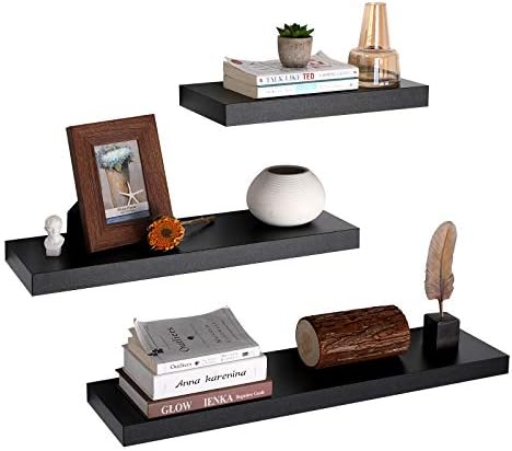 VASAGLE Floating Wall Shelf 157 Inch Black