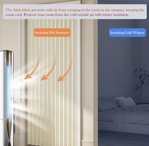 Blackout Door Curtain with Hooks 59x94 Inch Panel