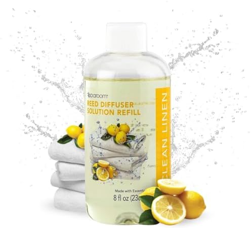 SpaRoom Reed Diffuser Oil Refill Clean Linen Scent 8oz