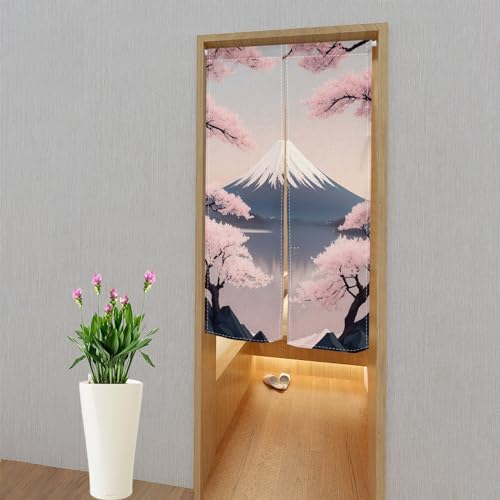Leowefowa Japanese Noren Doorway Curtain Panel