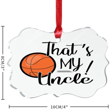 2023 Acrylic Basketball Uncle Nephew Christmas Bauble Decorations