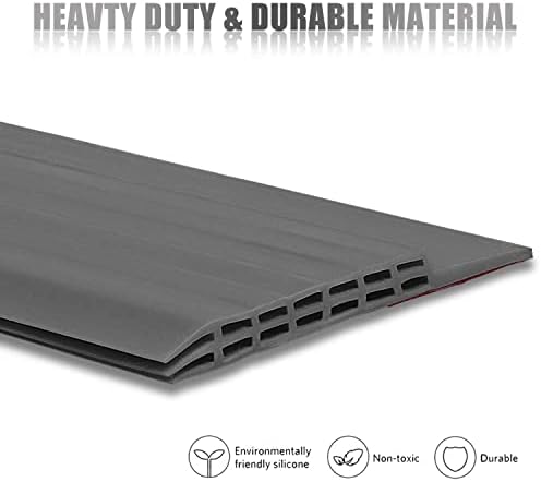 Suptikes Huge Gap Door Draft Stopper 34 W x 39 L Grey